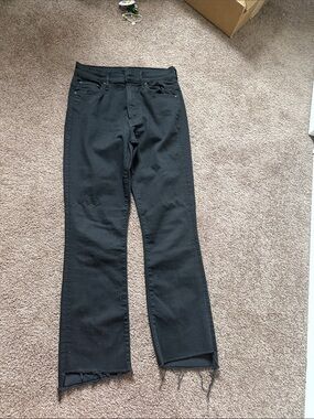 Mother Jeans, the insider crop step gray